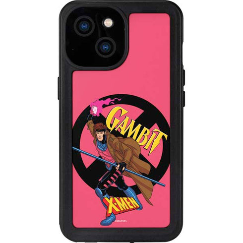 Marvel X-Men Gambit iPhone 15 Waterproof Case